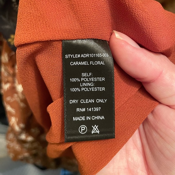 ASTR the Label Floral Cinched Long Sleeve Midi Peasant Dress Sz. L - Picture 7 of 8